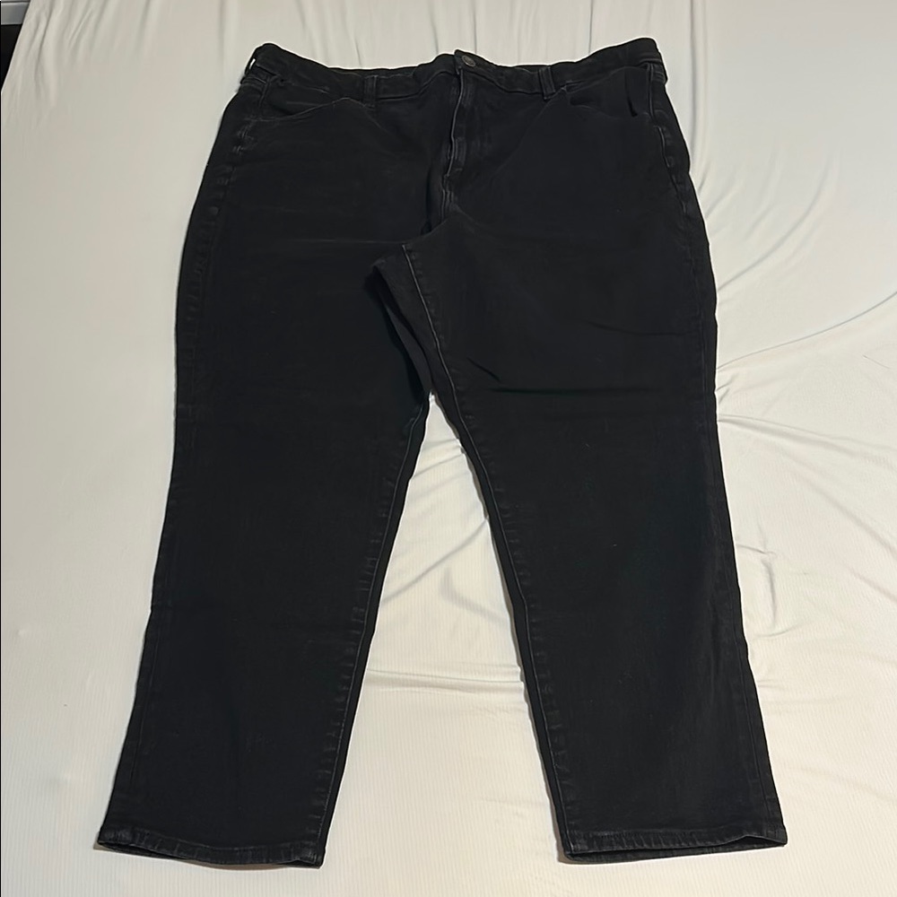 American Eagle extra high rise skinny jean black 22
